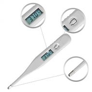 BJJH Achsel Thermometer, Digitales Fieberthermometer Medizinisches Fieberthermometer mit Fieberalarm, digital, wasserdicht, Baby-Thermometer (Fieber-Thermometer) (Weiss)