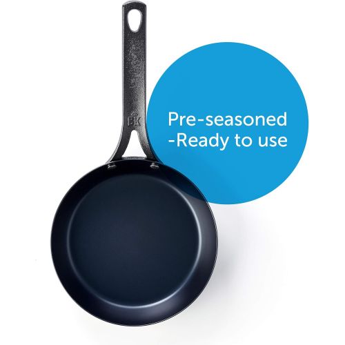  BK Black Steel Seasoned Carbon Steel Skillet, 10