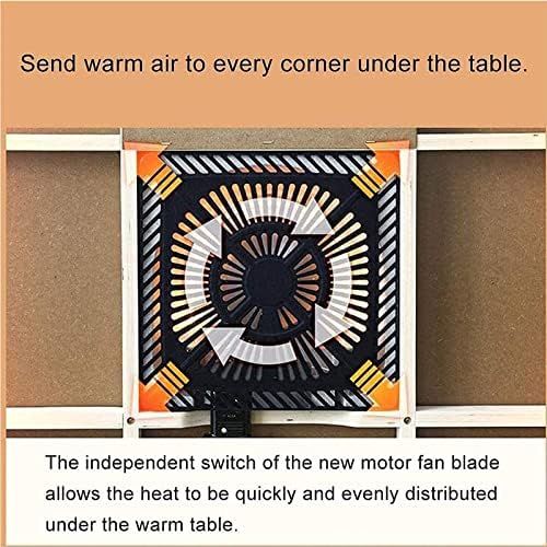  BKWJ Tatami Kotatsu Table with Heater and Blanket, Japanese Stove Heated Table, Comforter, 29.5 inch Wood Square Futon Table for Living Room,Red