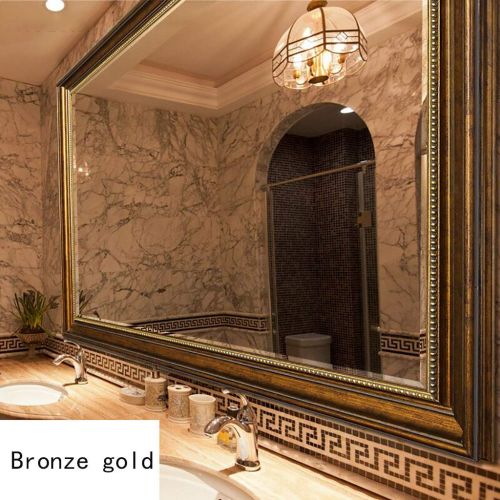  BL mirror French Retro Rectangular Wall Mirror with 5mm HD Quality Mirror European Antique Style (600mm X 800mm)