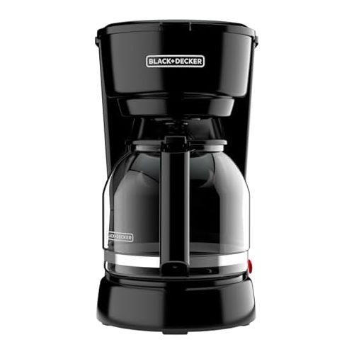  BLACK+DECKER CM0915BKD 12-Cup Coffee Maker with Easy On/Off Switch, Easy Pour, Non-Drip Carafe with Removable Filter Basket, Black