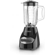 BLACK+DECKER 10-Speed Countertop Blender, BL2010BG, 6-Cup Glass Jar, Dishwasher-Safe, Stainless Steel Blade, Suction Feet