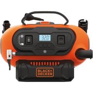 BLACK+DECKER 20V MAX* Inflator, Portable Air Compressor, 3 Modes: Cordless, 120V Corded, and 12V Car Adapter, Air Pump, Battery Sold Separately (BDINF20C)