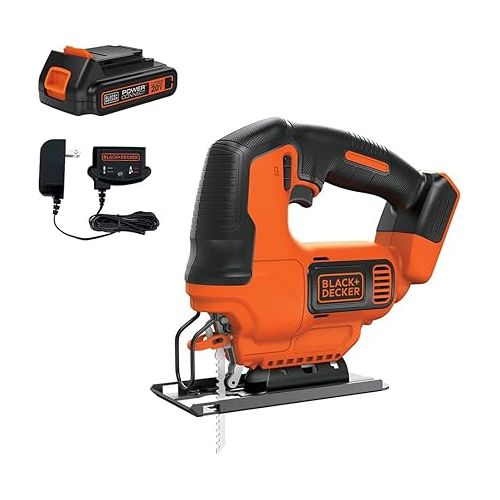  BLACK+DECKER 20V MAX* POWERCONNECT Cordless Jig Saw (BDCJS20C)