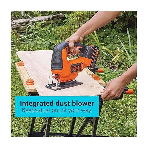  BLACK+DECKER 20V MAX* POWERCONNECT Cordless Jig Saw (BDCJS20C)