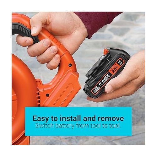  BLACK+DECKER 20V MAX* POWERCONNECT 1.5Ah Lithium Ion Battery, 2 PK (LBXR20-OPE2)