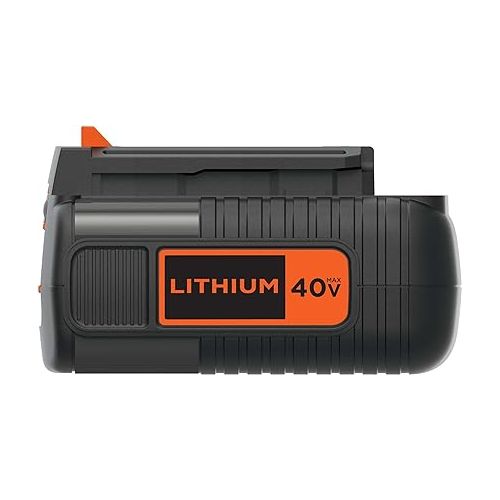  BLACK+DECKER 40V MAX Lithium Battery, Compatible with 36V and 40V MAX Power Tools, Lithium Ion Technology, Charger Not Included (LBX2040)