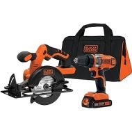 BLACK+DECKER 20V MAX* POWERCONNECT Cordless Drill/Driver + Circular Saw Combo Kit (BDCD220CS)