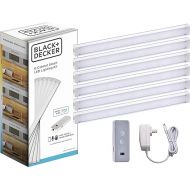 BLACK+DECKER Works with Alexa Smart Under Cabinet Lighting Kit, Adjustable LEDs, (6) 9