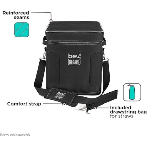  BLACK+DECKER bev by BLACK+DECKER Cocktail Maker Storage Bag with Padded Shoulder Strap (BCSB101)