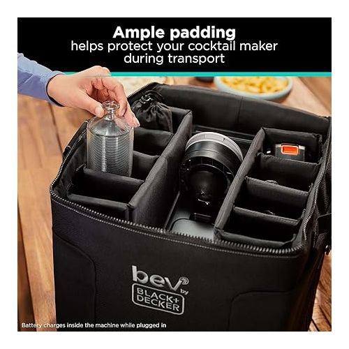  BLACK+DECKER bev by BLACK+DECKER Cocktail Maker Storage Bag with Padded Shoulder Strap (BCSB101)