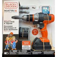 Black+Decker Matrix Jr Power Drill & Jigsaw Kids Tool Play Toy - Forward & Reverse Drilling Action