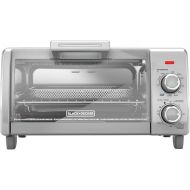 BLACK+DECKER 4-Slice Crisp 'N Bake Air Fry Toaster Oven, TO1787SS, 5 Cooking Functions, 30 Minute Timer, Stainless Steel