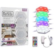 BLACK+DECKER 5-Pack Color Changing LED Puck Light Kit with Remote (LEDUC-PUCK-5RGB)