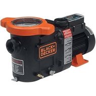 BLACK+DECKER Pool Pump, Energy Efficient Variable Speed Pool Pump for Above Ground Pools with Filter Basket, 1HP