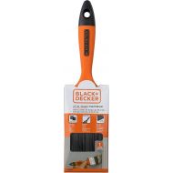 Black+Decker 2.5-Inch Classic TPR Flat Paint Brush - Durable Bristles and Comfortable Grip - Ideal for Home Painting