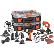 BLACK+DECKER MATRIX 20V MAX Power Tool Kit, Includes Cordless Drill, 12 Attachments and Storage Case (BDCDMT1212KITC1)