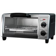 BLACK+DECKER 4-Slice Toaster Oven with Easy Controls, Stainless Steel, TO1705SB