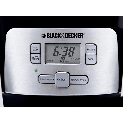  BLACK+DECKER 12-Cup Programmable Coffee Maker, Black