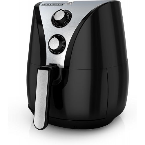  BLACK+DECKER Purify 2-Liter Air Fryer, BlackStainless Steel, HF110SBD