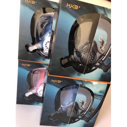  BLACK Black Circulation Breathing Separation Anti-Fog Snorkeling Mask,180 Panoramic View & Dry Top Set for Adults (Newest Version)