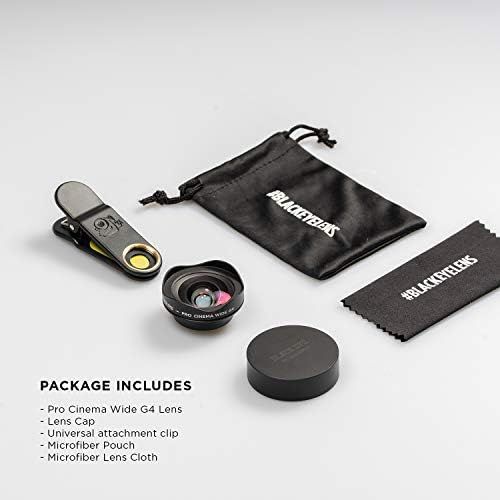  [아마존베스트]BLACK EYE Phone Lenses by Black Eye || Pro Cinema Wide G4 Phone Camera Lens Compatible with iPhone, iPad, Samsung Galaxy, and All Camera Phone Models