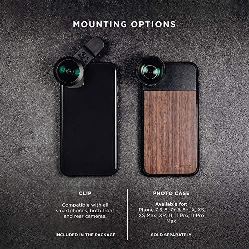  [아마존베스트]BLACK EYE Phone Lenses by Black Eye || Pro Cinema Wide G4 Phone Camera Lens Compatible with iPhone, iPad, Samsung Galaxy, and All Camera Phone Models