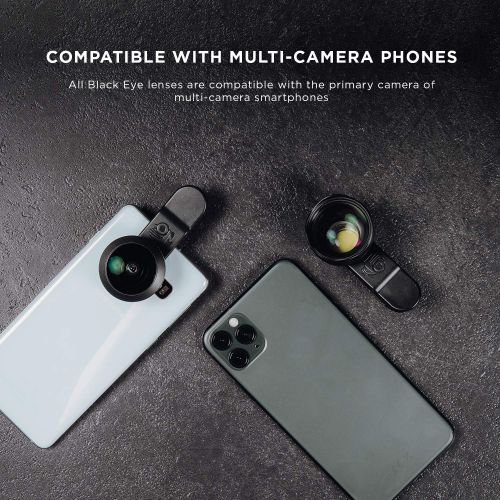 Phone Lenses by Black Eye || Travel Kit G4 Lens Compatible with iPhone, iPad, Samsung Galaxy, and All Camera Phone Models