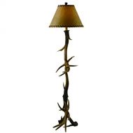 BLACK FOREST DECOR Trophy Antler Floor Lamp - Cabin Lighting