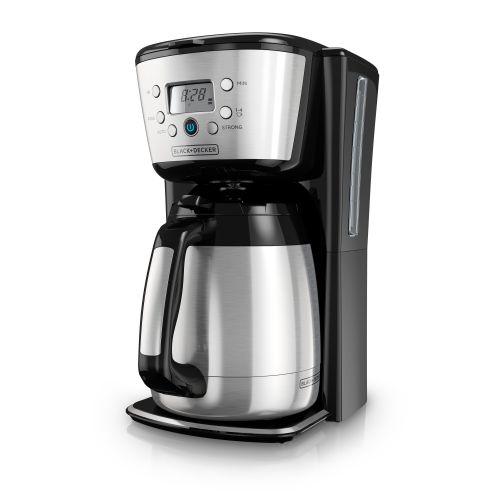  BLACK+DECKER 12-Cup* Thermal Programmable Coffeemaker, Stainless Steel, CM2036S