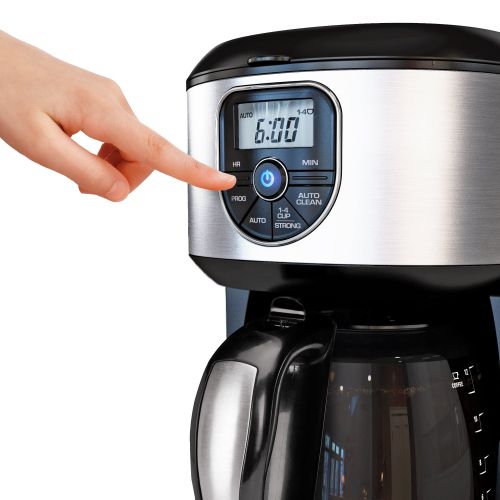  BLACK+DECKER 12-Cup* Programmable Coffeemaker, BlackStainless Steel, CM4000S