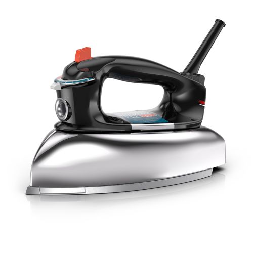  BLACK+DECKER Classic Iron with Aluminum Soleplate, BlackStainless Steel, F67E-T