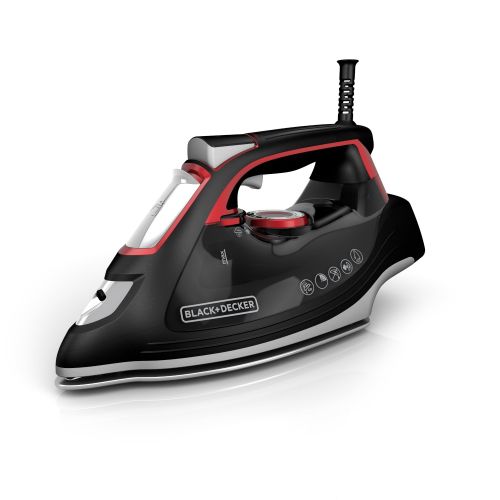  BLACK+DECKER IMPACT Advanced Steam Iron with Maximum Durability and 360 Degree Pivoting Cord, Black, IR3000