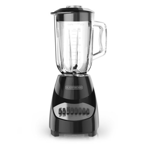  BLACK+DECKER Countertop Blender with 5-Cup Glass Jar, Black, BL2010BG