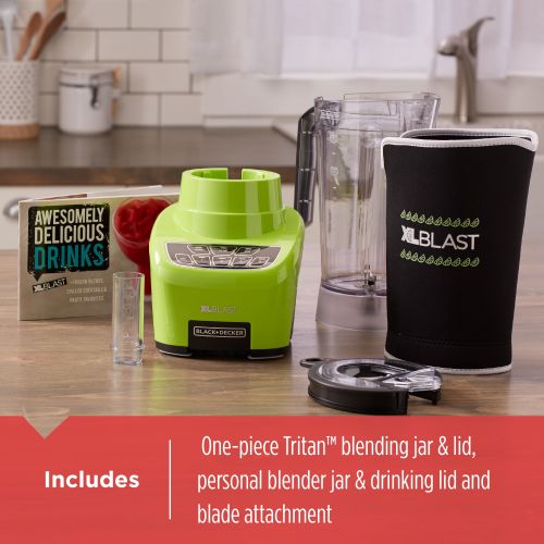  BLACK+DECKER XL Blast Drink Machine Blender, Lime Green, BL4000L