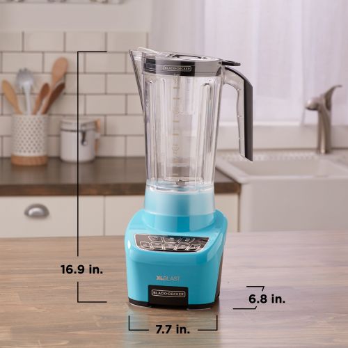  BLACK+DECKER XL Blast Drink Machine Blender, Light Blue, BL4000T