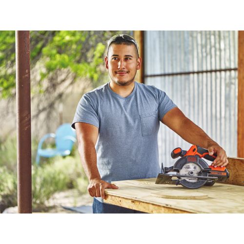  BLACK+DECKER 20-Volt Max Lithium-Ion Cordless 5-12-Inch Circular Saw, Battery Included, Bdccs20C