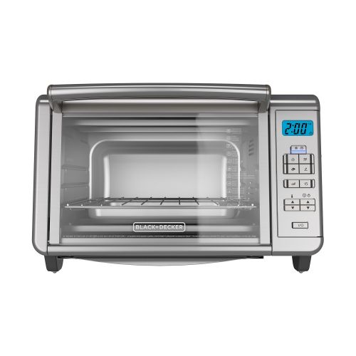  BLACK+DECKER 6-Slice Digital Convection Toaster Oven, Stainless Steel, TO3280SSD