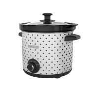 BLACK+DECKER 4-Quart Slow Cooker, WhiteBlack Polka Dot, SC1004D