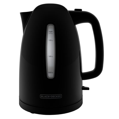  BLACK+DECKER 1.7L Rapid Boil Electric Cordless Kettle, Black, KE1500B