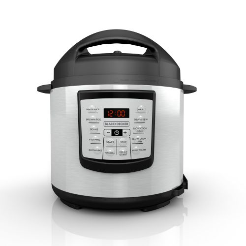  BLACK+DECKER 11-in-1 Ultimate Cooking Pot, Stainless Steel, PR100