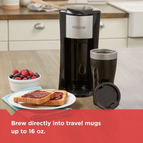  BLACK+DECKER Single Serve Coffee Maker, Black, CM618