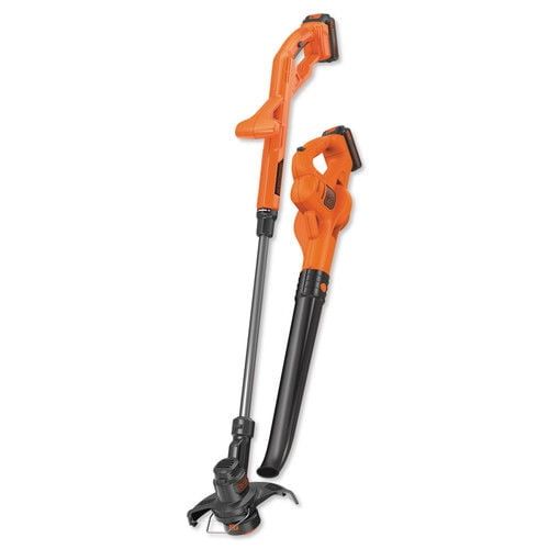  BLACK+DECKER LCC222 20V MAX* Lithium 10 String Trimmer & Hard Surface Sweeper + 2 Battery Combo Kit