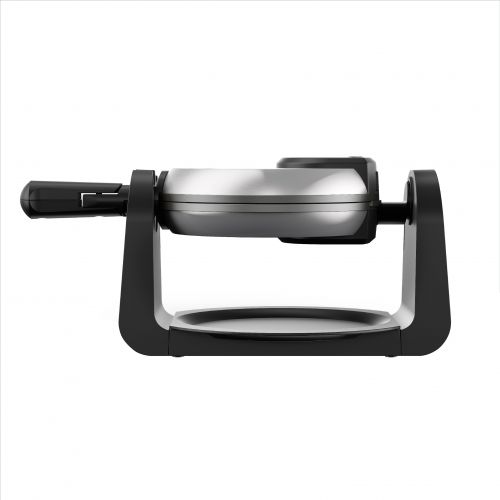  BLACK+DECKER Belgian Flip Waffle Maker, Black/Silver, WM1404S