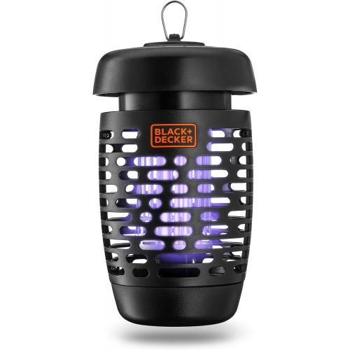  [아마존핫딜][아마존 핫딜] BLACK+DECKER Black & Decker Bug Zapper Electric Lantern with Insect Tray, Cleaning Brush, Light Bulb & Waterproof Design for Indoor & Outdoor Flies, Gnats & Mosquitoes Up to 625 Square Feet