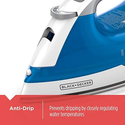  [아마존베스트]BLACK+DECKER IR03V Easy Steam Compact Iron, Blue