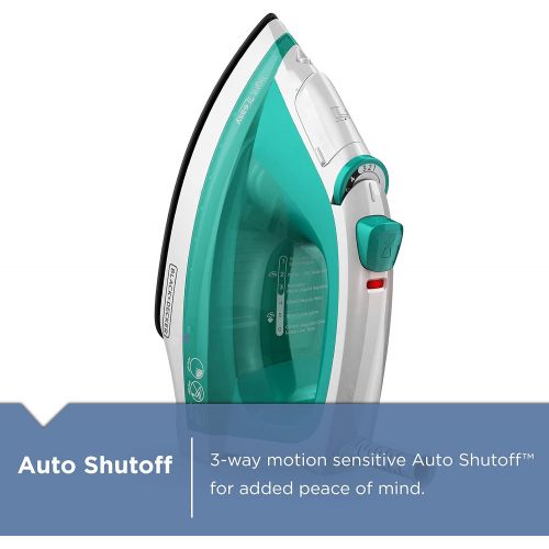  [아마존베스트]BLACK+DECKER Light N Easy Compact Steam Iron, Turquoise, IR1010