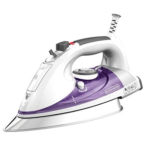  [아마존베스트]BLACK+DECKER Professional Steam Iron with Extra Large Soleplate, Purple, IR1350S