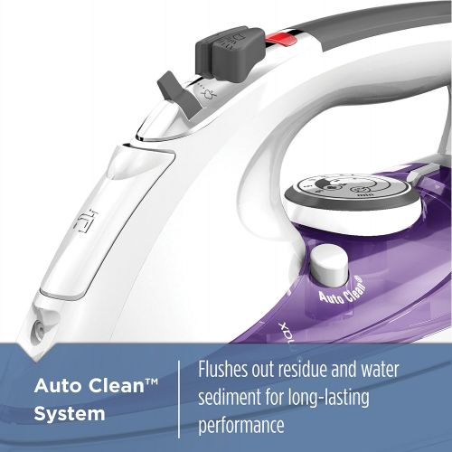  [아마존베스트]BLACK+DECKER Professional Steam Iron with Extra Large Soleplate, Purple, IR1350S