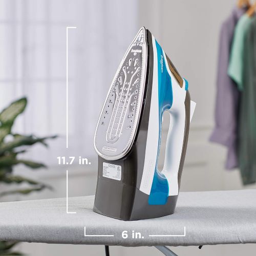  [아마존베스트]BLACK+DECKER ICR19XS One Step Steam Iron with with Stainless Nonstick Soleplate and Cord Reel, Size, Grey